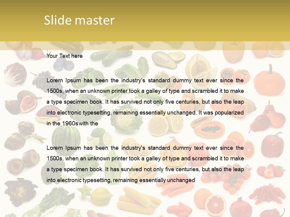 Tropical Onion Ingredient PowerPoint Template