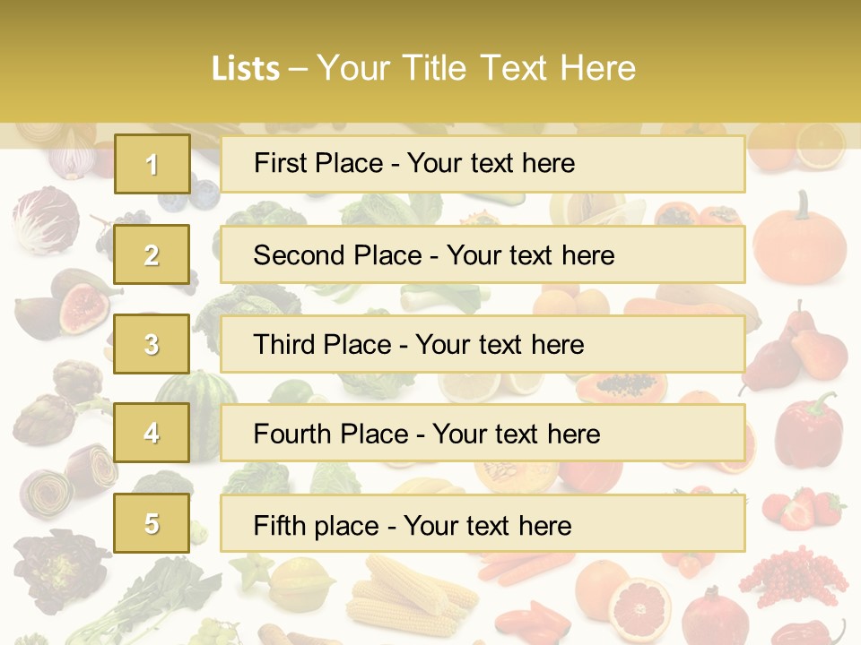 Tropical Onion Ingredient PowerPoint Template