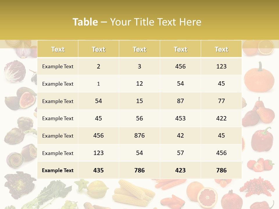 Tropical Onion Ingredient PowerPoint Template
