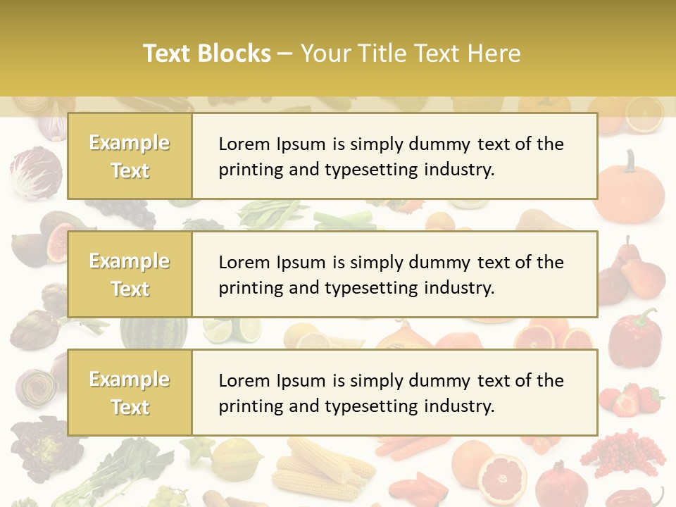 Tropical Onion Ingredient PowerPoint Template