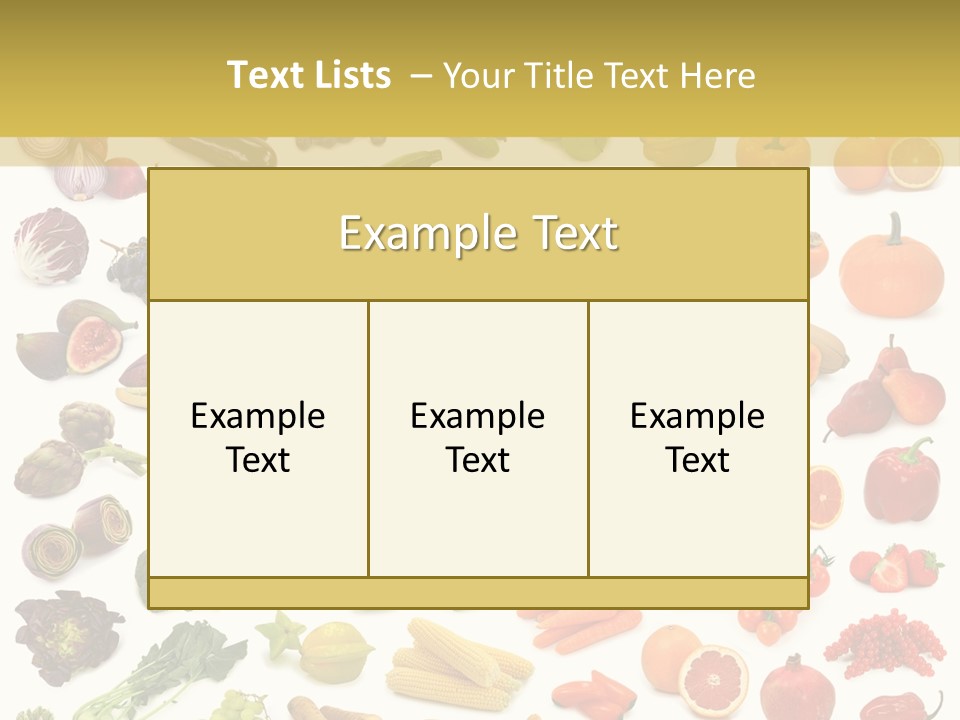 Tropical Onion Ingredient PowerPoint Template
