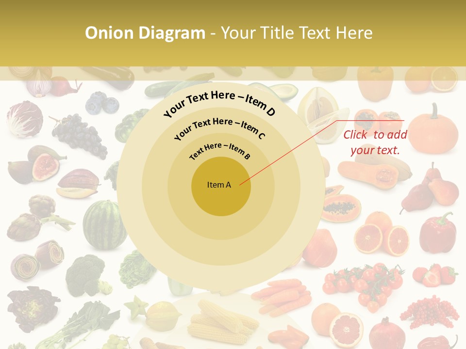 Tropical Onion Ingredient PowerPoint Template