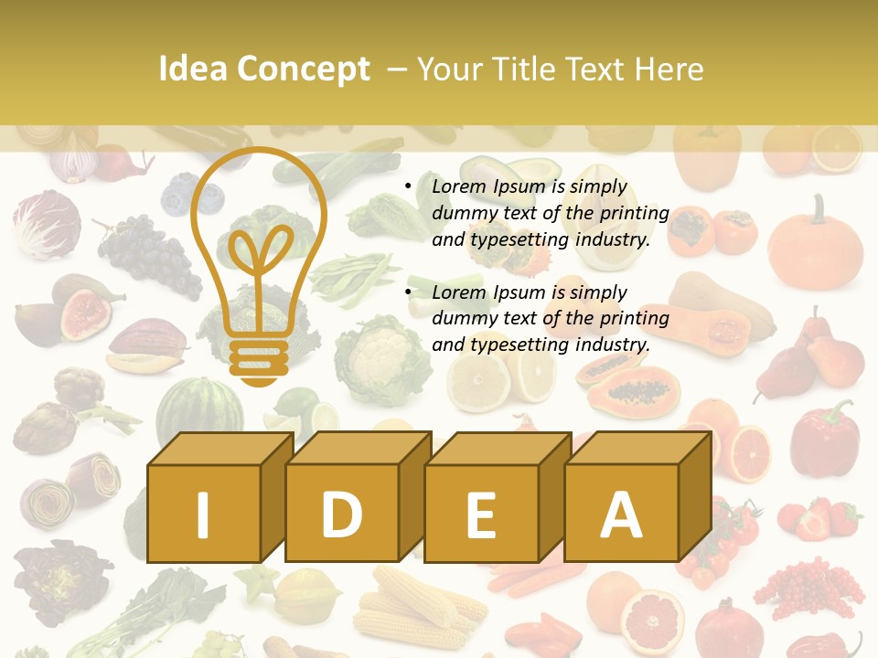 Tropical Onion Ingredient PowerPoint Template