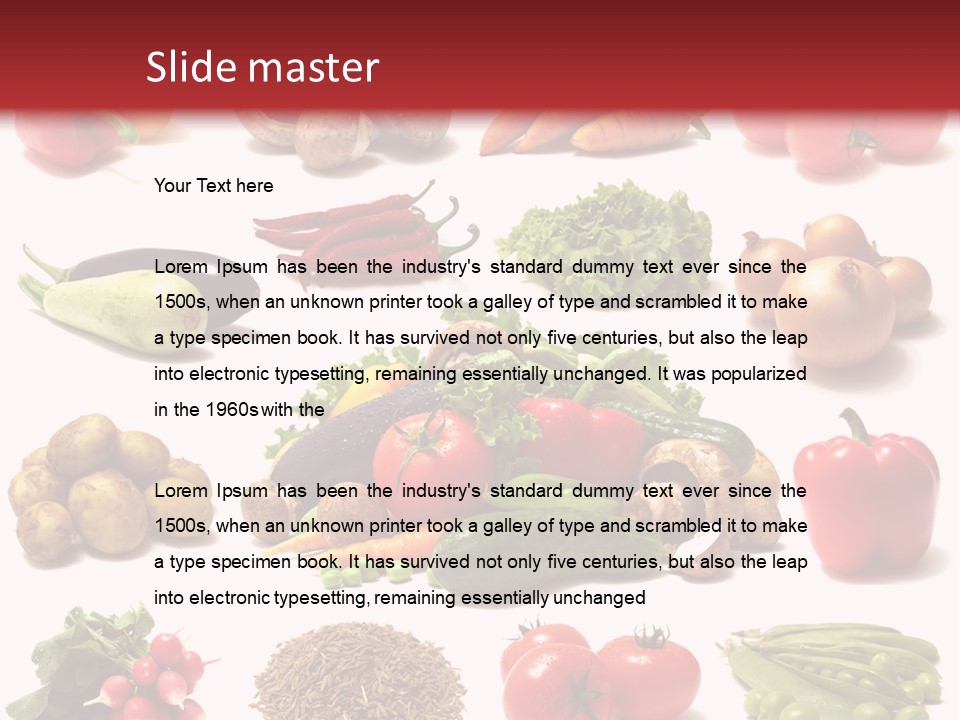 Paprika Background Viticulture PowerPoint Template