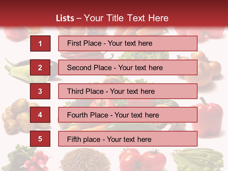 Paprika Background Viticulture PowerPoint Template