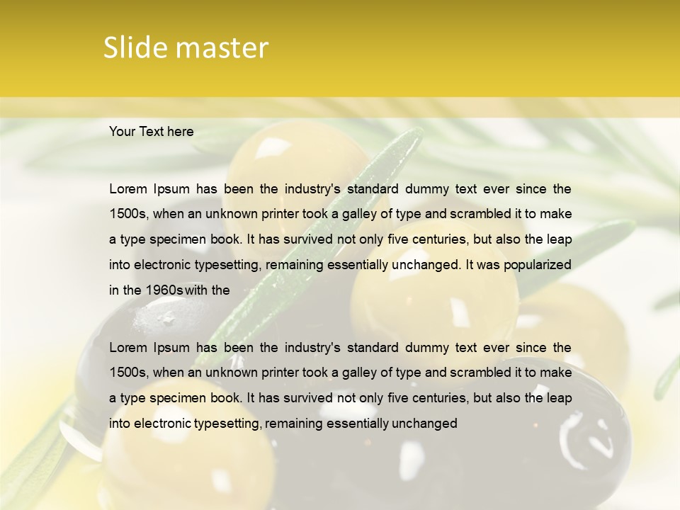 Vorspeise Obst Ern PowerPoint Template