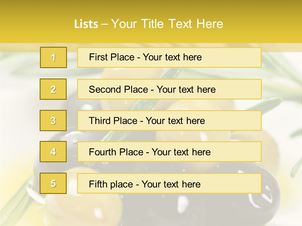 Vorspeise Obst Ern PowerPoint Template