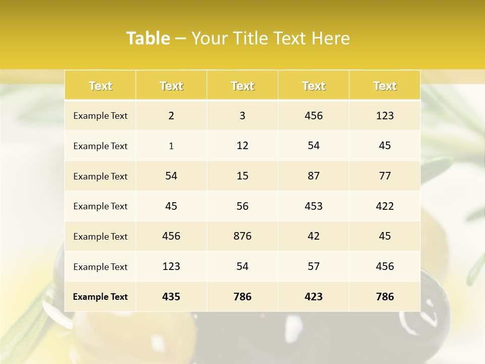 Vorspeise Obst Ern PowerPoint Template