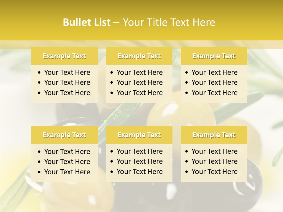 Vorspeise Obst Ern PowerPoint Template