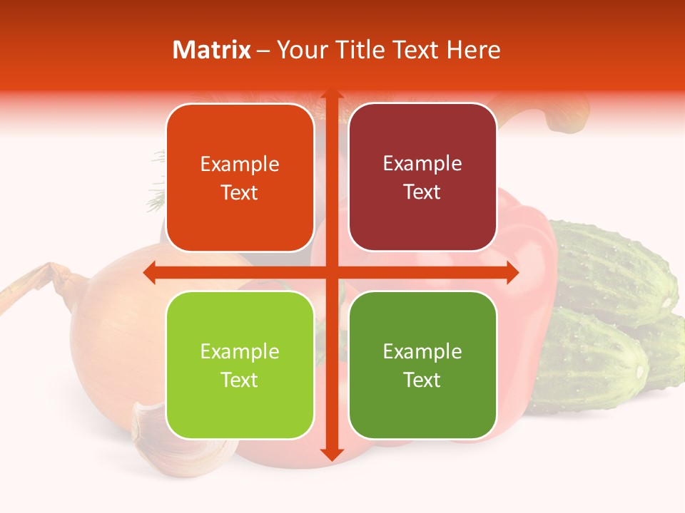 A Group Of Different Types Of Vegetables On A White Background PowerPoint Template