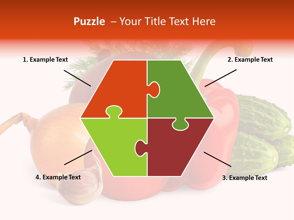 A Group Of Different Types Of Vegetables On A White Background PowerPoint Template