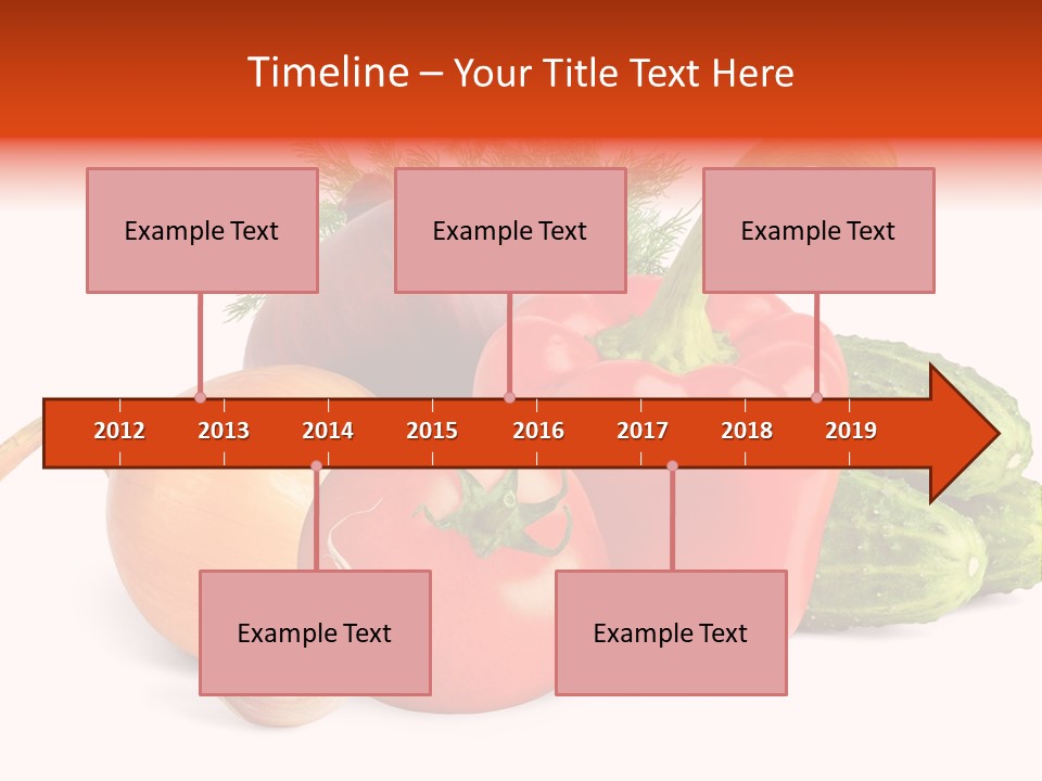 A Group Of Different Types Of Vegetables On A White Background PowerPoint Template