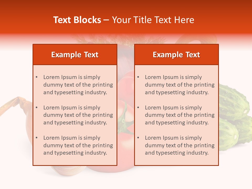 A Group Of Different Types Of Vegetables On A White Background PowerPoint Template