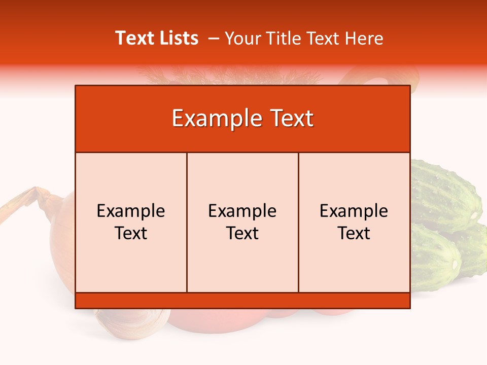 A Group Of Different Types Of Vegetables On A White Background PowerPoint Template