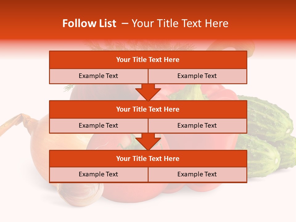 A Group Of Different Types Of Vegetables On A White Background PowerPoint Template