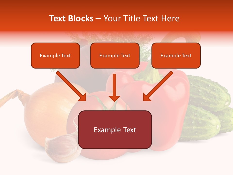 A Group Of Different Types Of Vegetables On A White Background PowerPoint Template