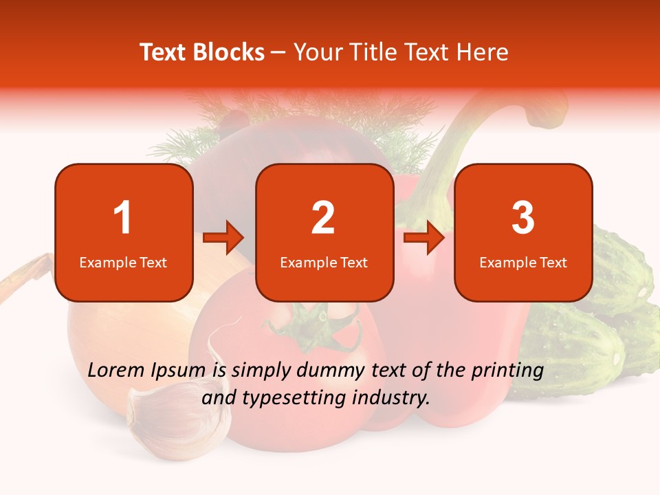 A Group Of Different Types Of Vegetables On A White Background PowerPoint Template