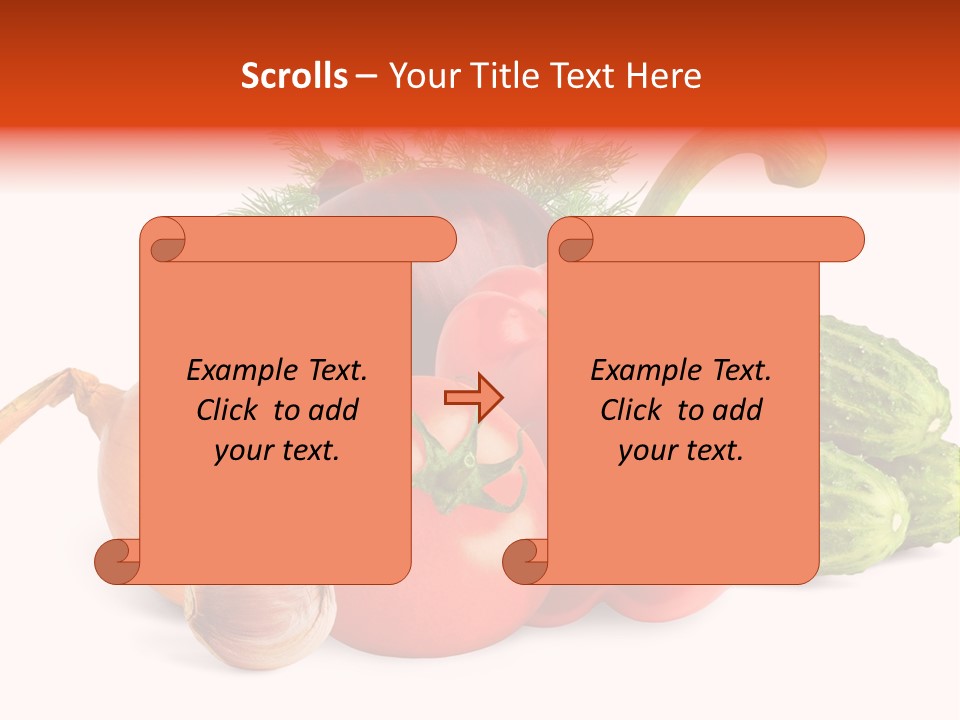 A Group Of Different Types Of Vegetables On A White Background PowerPoint Template