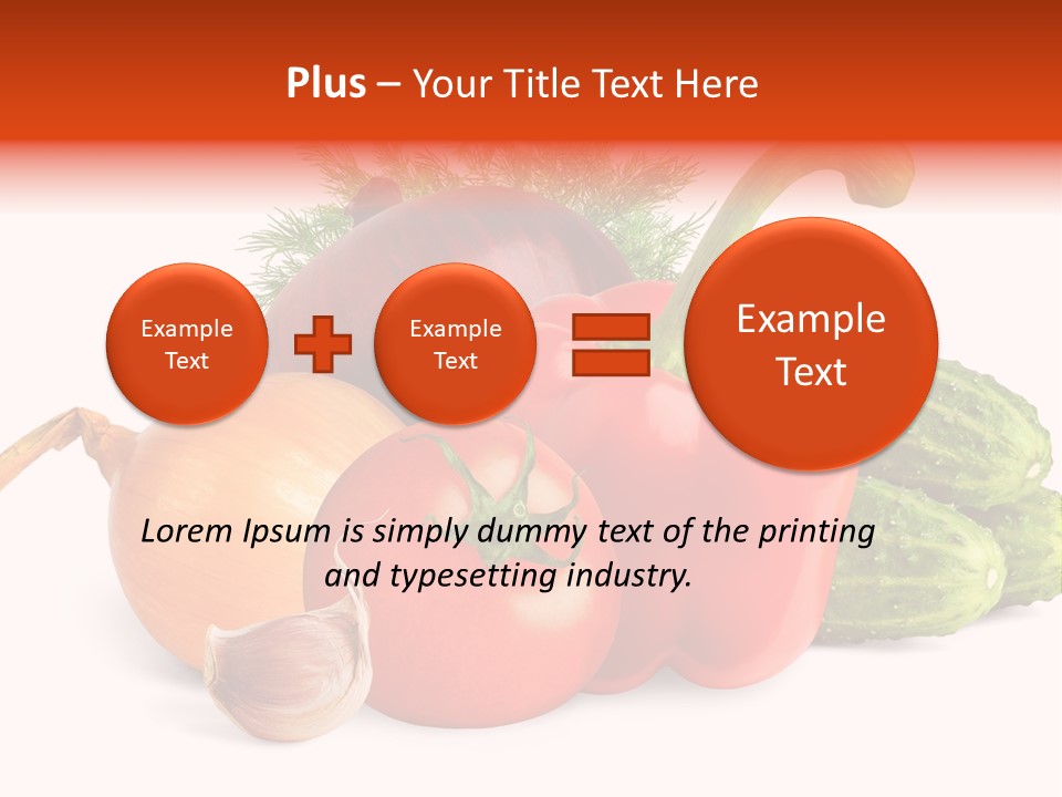 A Group Of Different Types Of Vegetables On A White Background PowerPoint Template