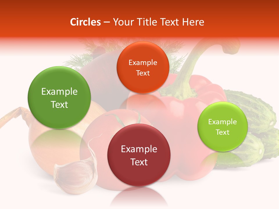 A Group Of Different Types Of Vegetables On A White Background PowerPoint Template