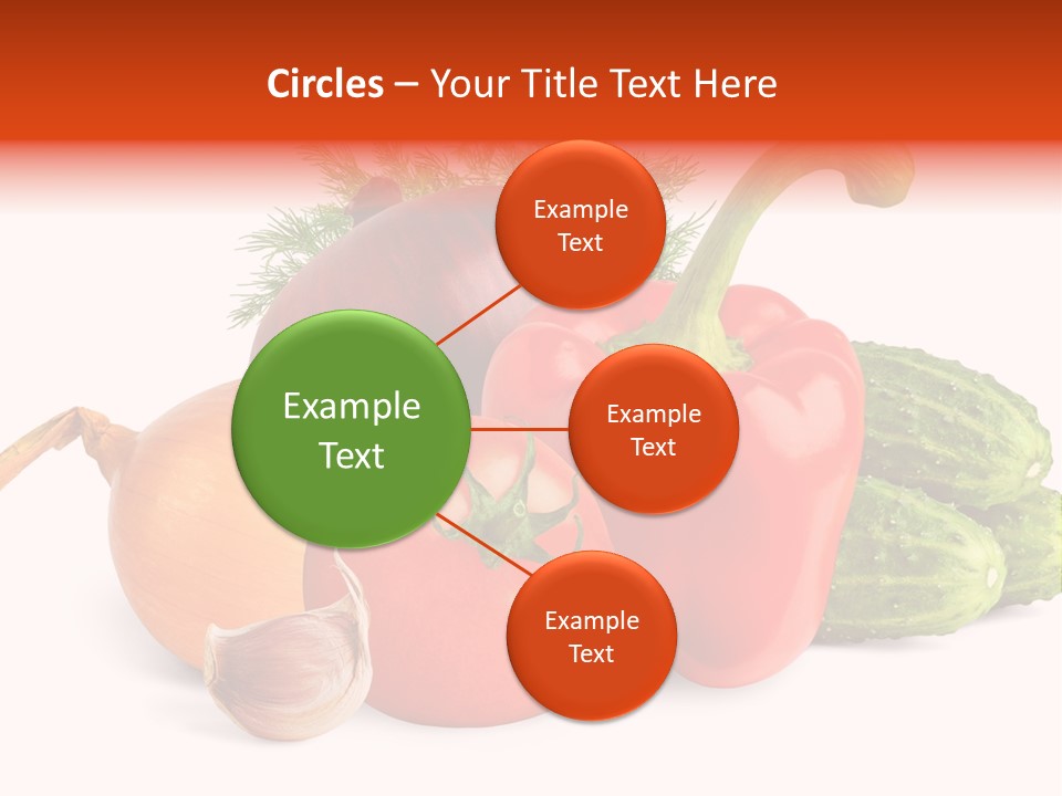 A Group Of Different Types Of Vegetables On A White Background PowerPoint Template