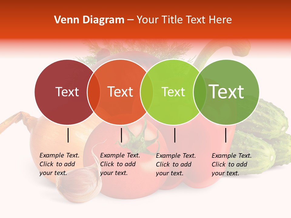 A Group Of Different Types Of Vegetables On A White Background PowerPoint Template