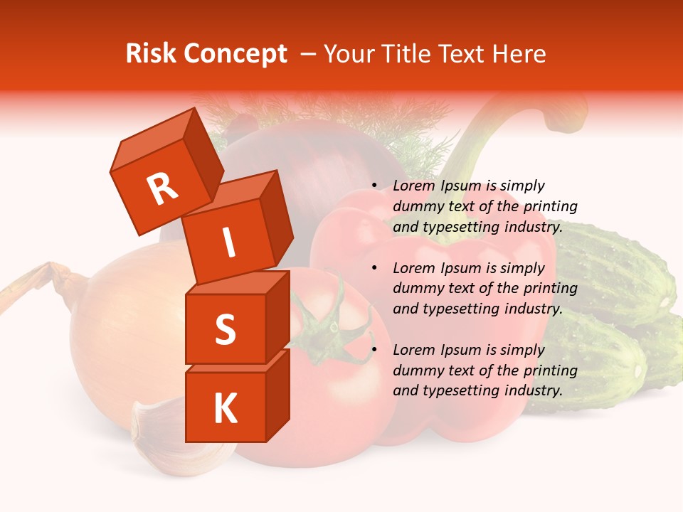 A Group Of Different Types Of Vegetables On A White Background PowerPoint Template