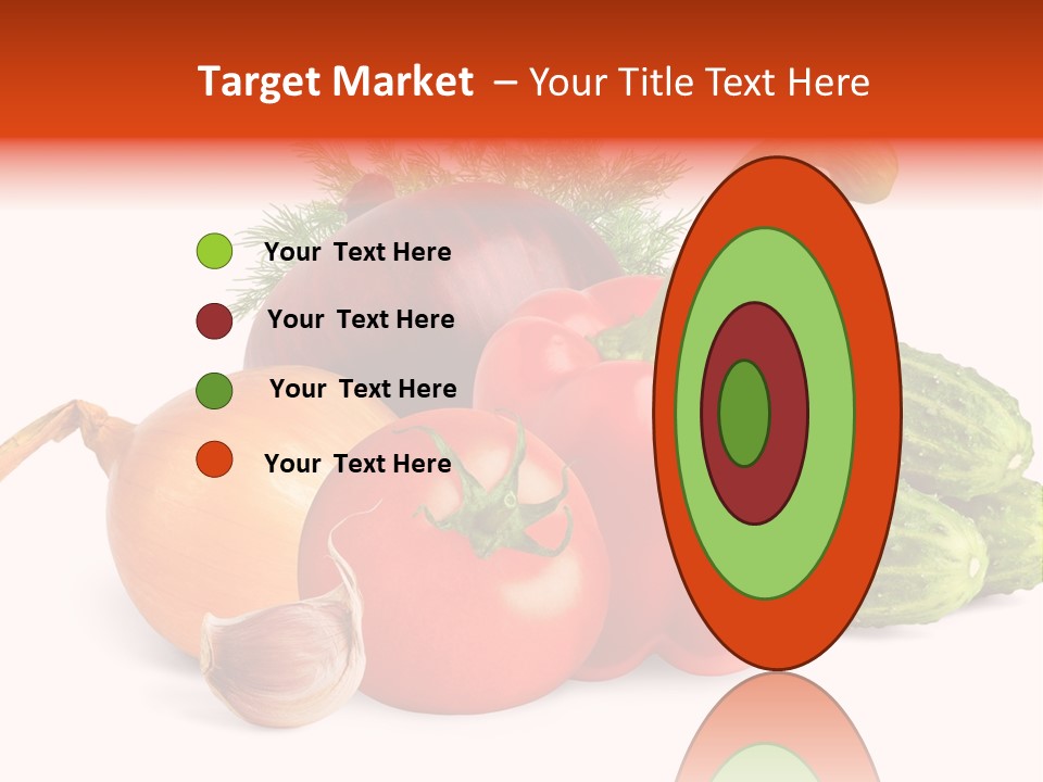 A Group Of Different Types Of Vegetables On A White Background PowerPoint Template