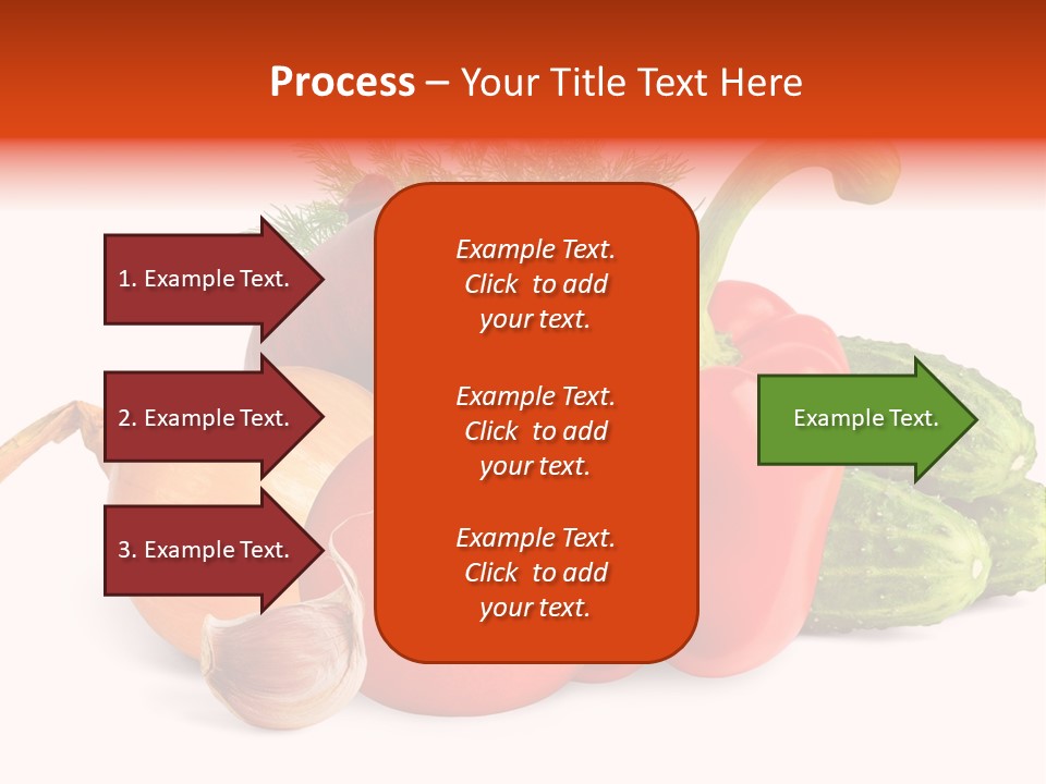 A Group Of Different Types Of Vegetables On A White Background PowerPoint Template