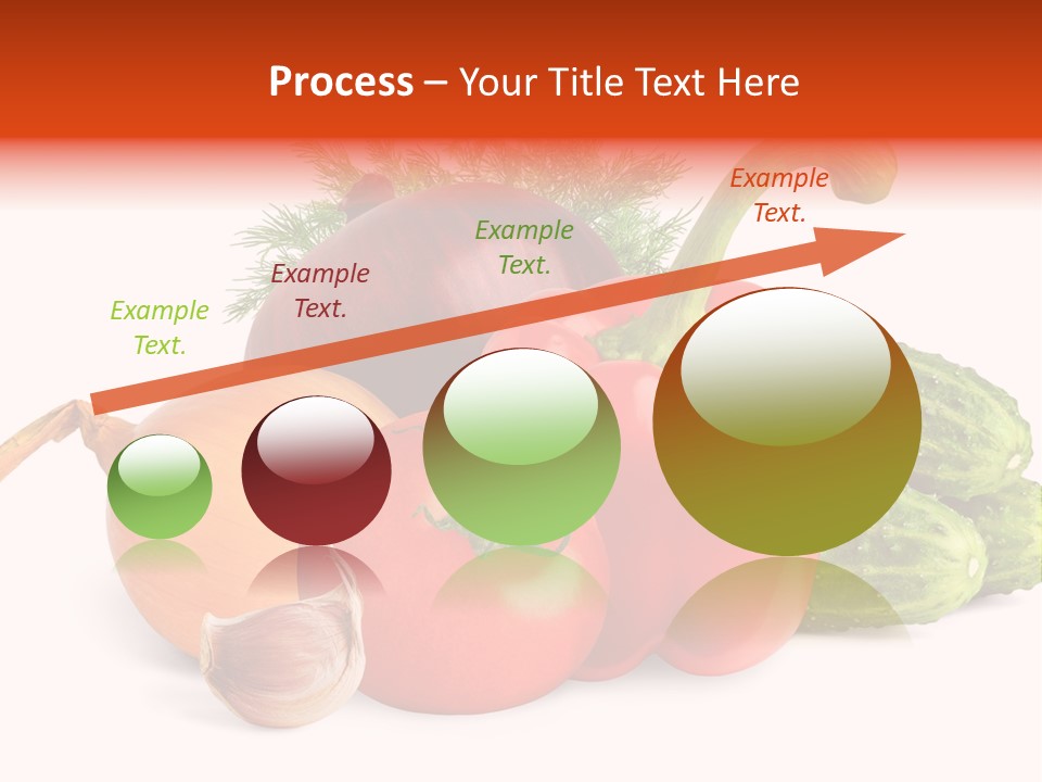 A Group Of Different Types Of Vegetables On A White Background PowerPoint Template