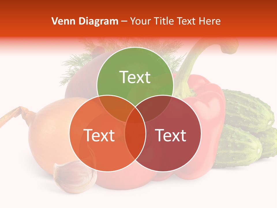 A Group Of Different Types Of Vegetables On A White Background PowerPoint Template
