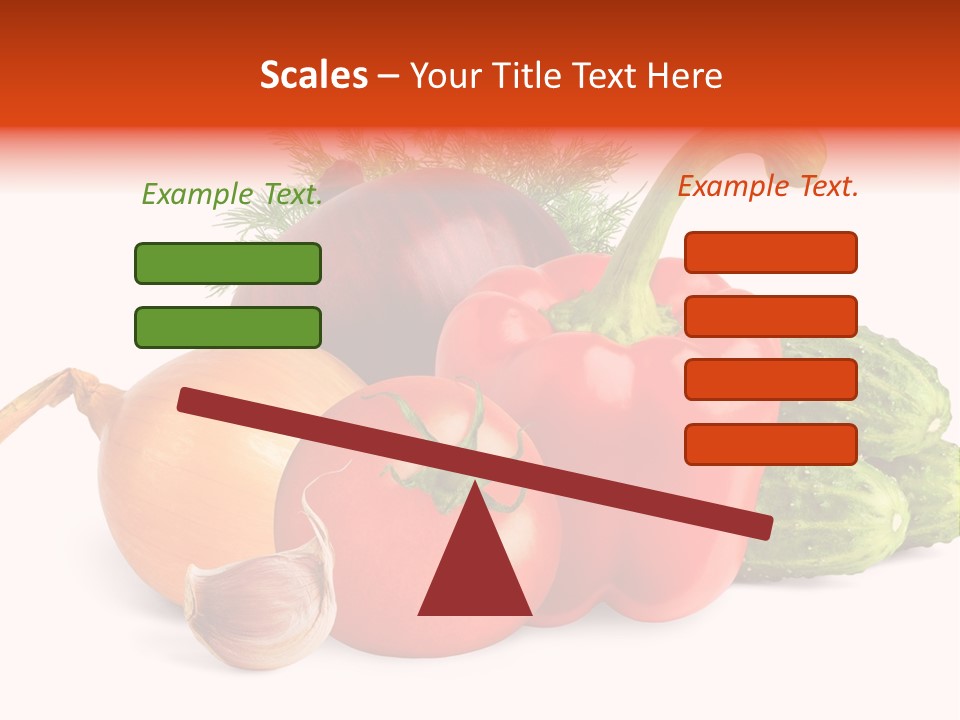A Group Of Different Types Of Vegetables On A White Background PowerPoint Template