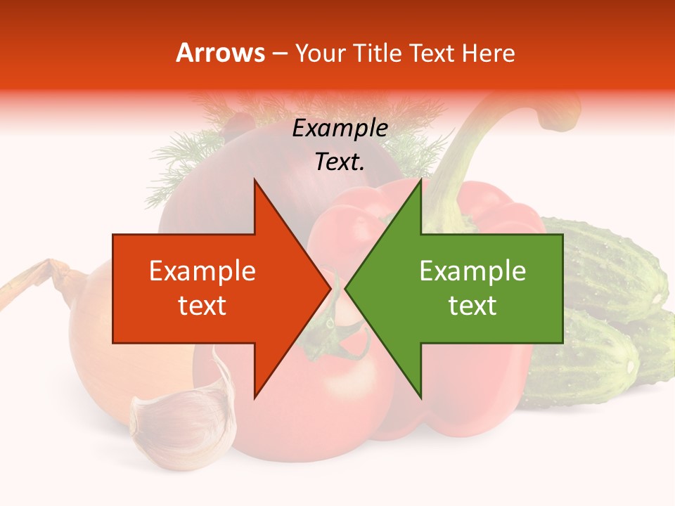 A Group Of Different Types Of Vegetables On A White Background PowerPoint Template