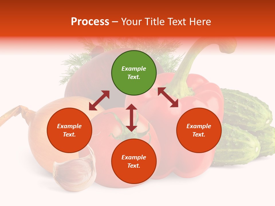 A Group Of Different Types Of Vegetables On A White Background PowerPoint Template