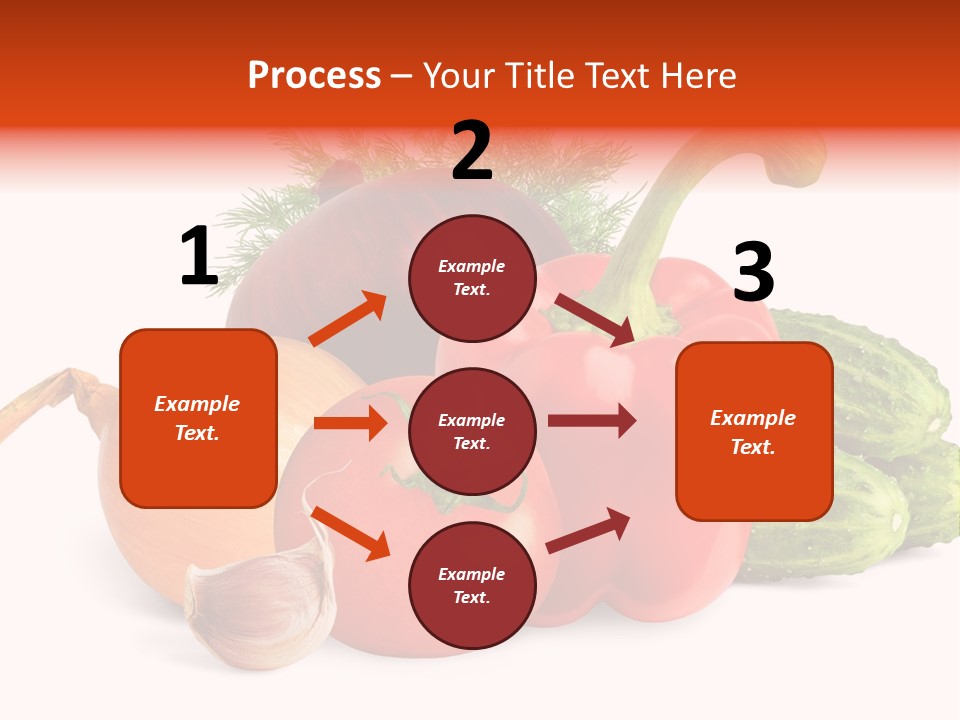 A Group Of Different Types Of Vegetables On A White Background PowerPoint Template