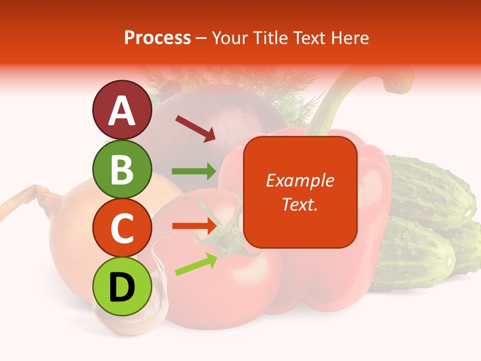 A Group Of Different Types Of Vegetables On A White Background PowerPoint Template