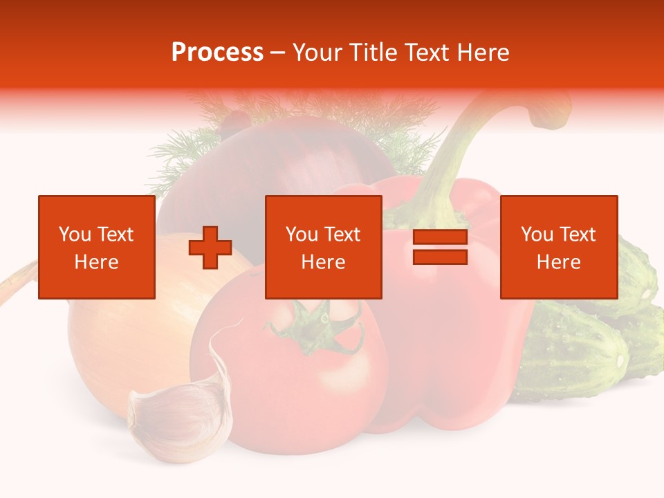 A Group Of Different Types Of Vegetables On A White Background PowerPoint Template