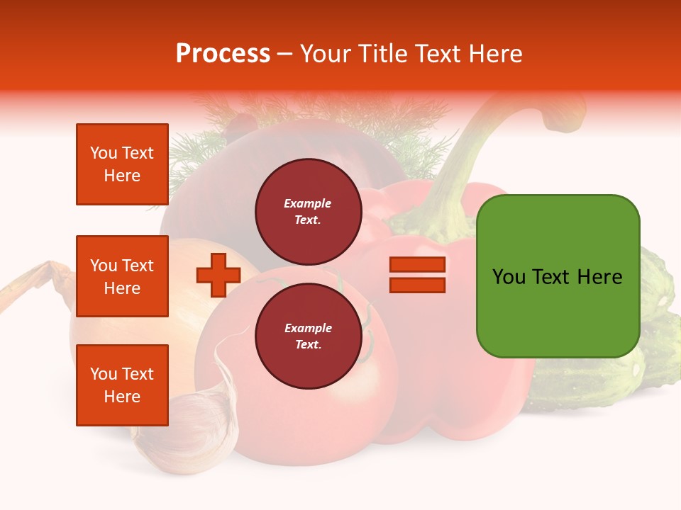 A Group Of Different Types Of Vegetables On A White Background PowerPoint Template