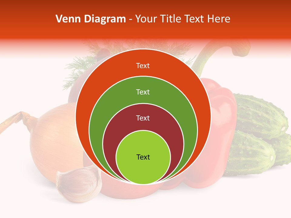 A Group Of Different Types Of Vegetables On A White Background PowerPoint Template