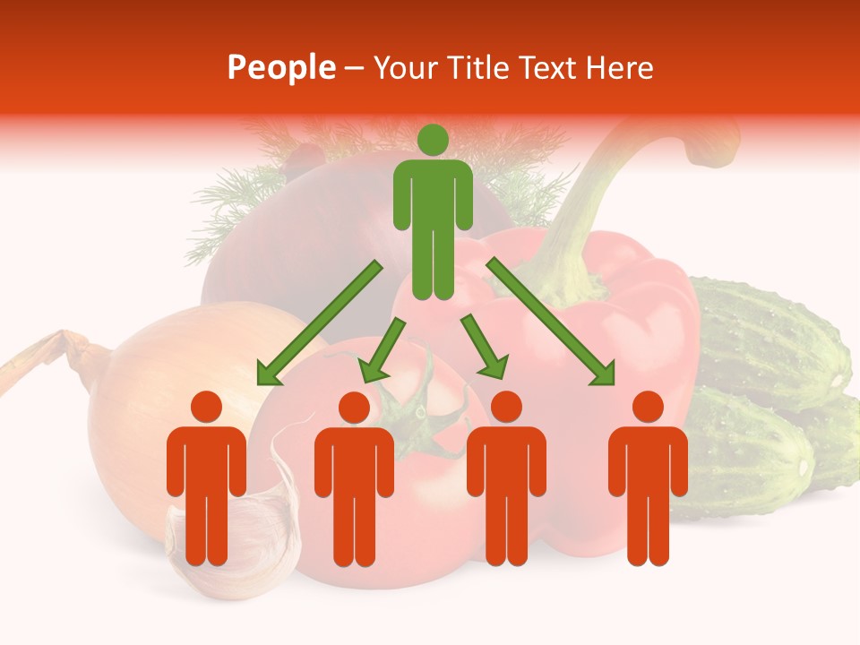 A Group Of Different Types Of Vegetables On A White Background PowerPoint Template