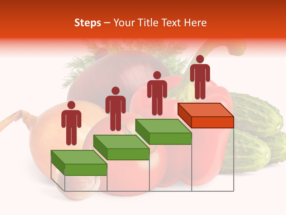 A Group Of Different Types Of Vegetables On A White Background PowerPoint Template