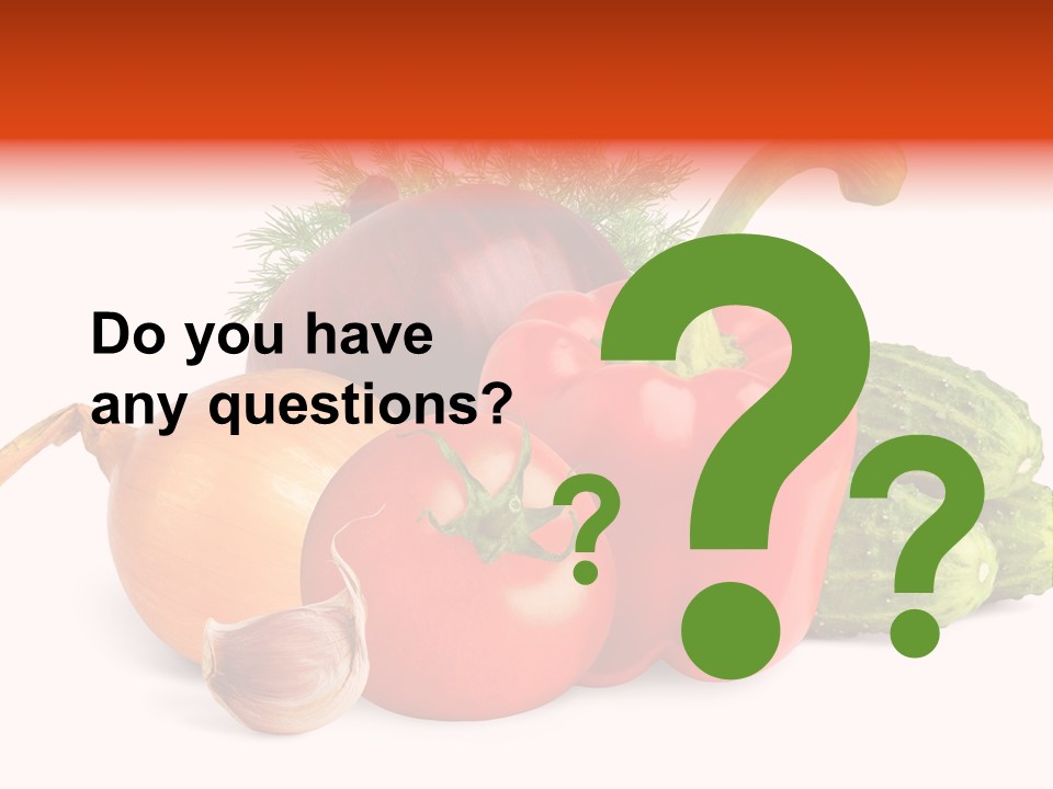 A Group Of Different Types Of Vegetables On A White Background PowerPoint Template