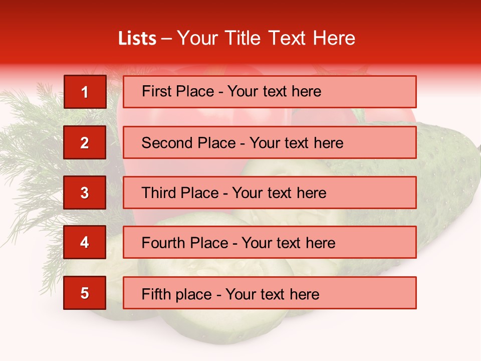Sweet Group Cucumber PowerPoint Template