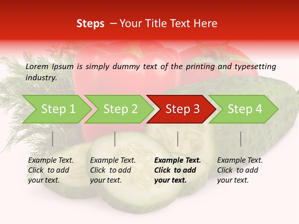 Sweet Group Cucumber PowerPoint Template
