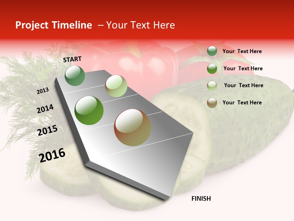 Sweet Group Cucumber PowerPoint Template