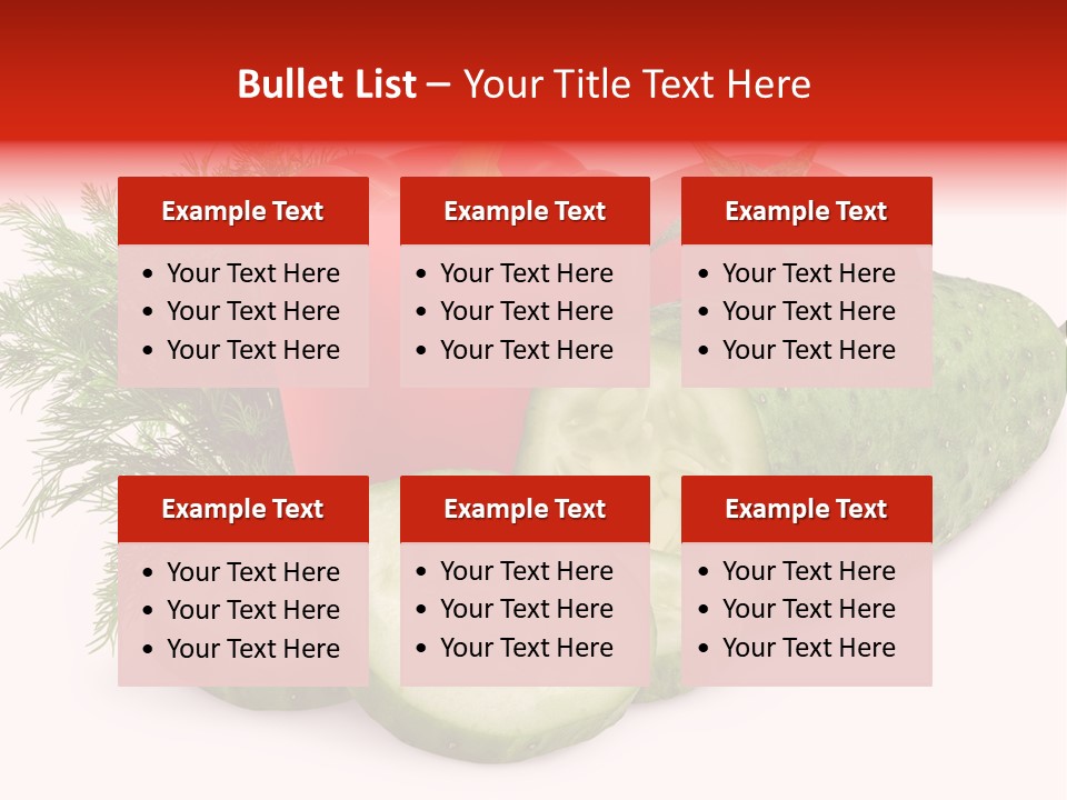 Sweet Group Cucumber PowerPoint Template