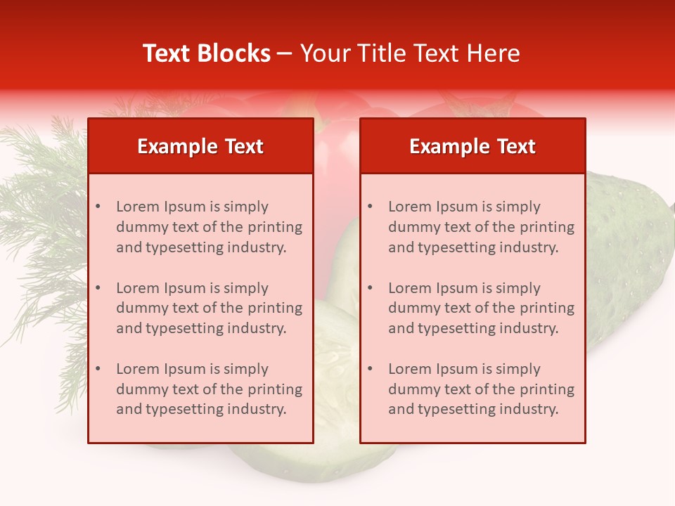 Sweet Group Cucumber PowerPoint Template