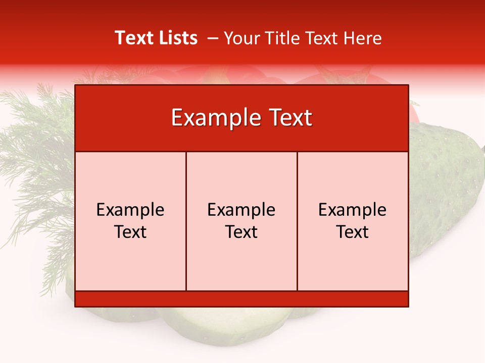Sweet Group Cucumber PowerPoint Template