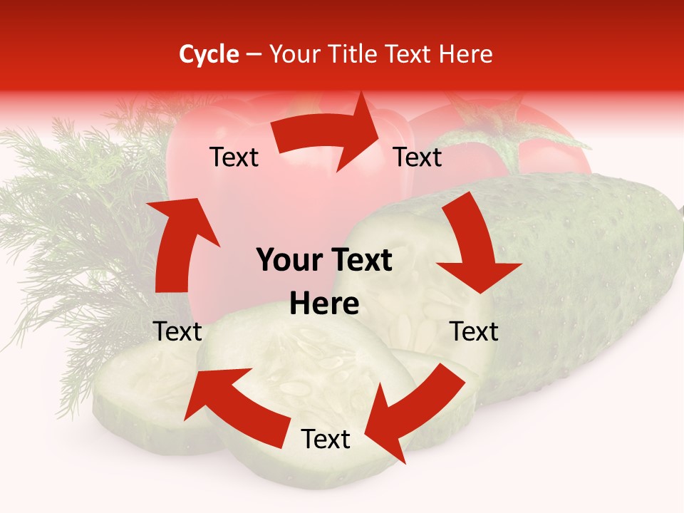 Sweet Group Cucumber PowerPoint Template