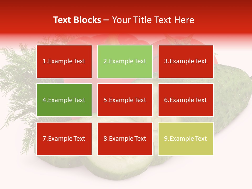 Sweet Group Cucumber PowerPoint Template